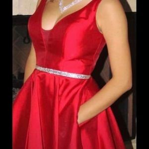 Red Formal Short Dress